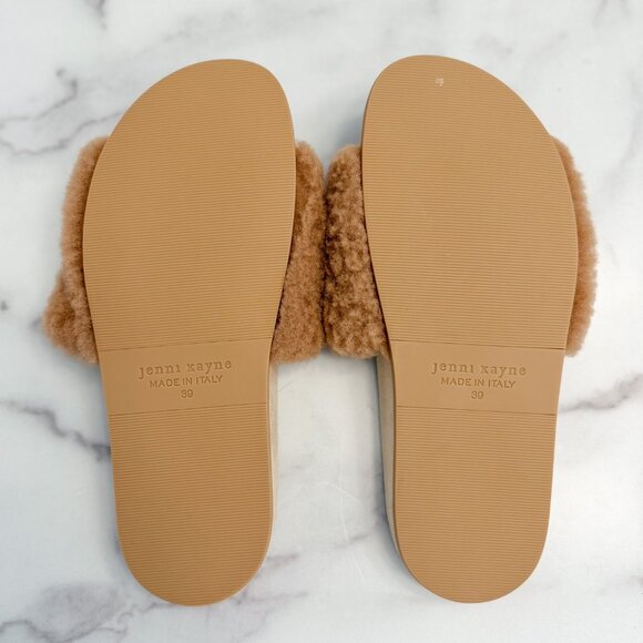 NWOT Jenni Kayne Shearling Slide Sandals Size 39 - Picture 9 of 11
